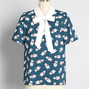 NWT ModCloth Positive First Impressions blouse